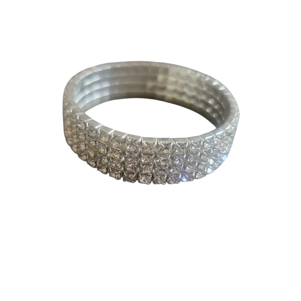 Silver Rhinestone Women's Bracelet